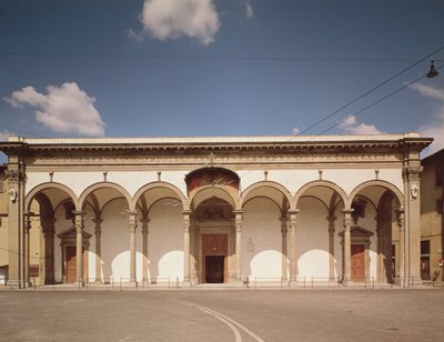 Facade of Santissima Annunziata by Giovanni Battista Caccini